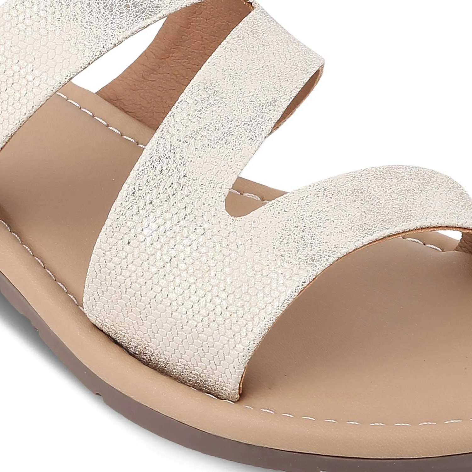 The Snac TMM-1 Gold Women's Casual Flats Tresmode