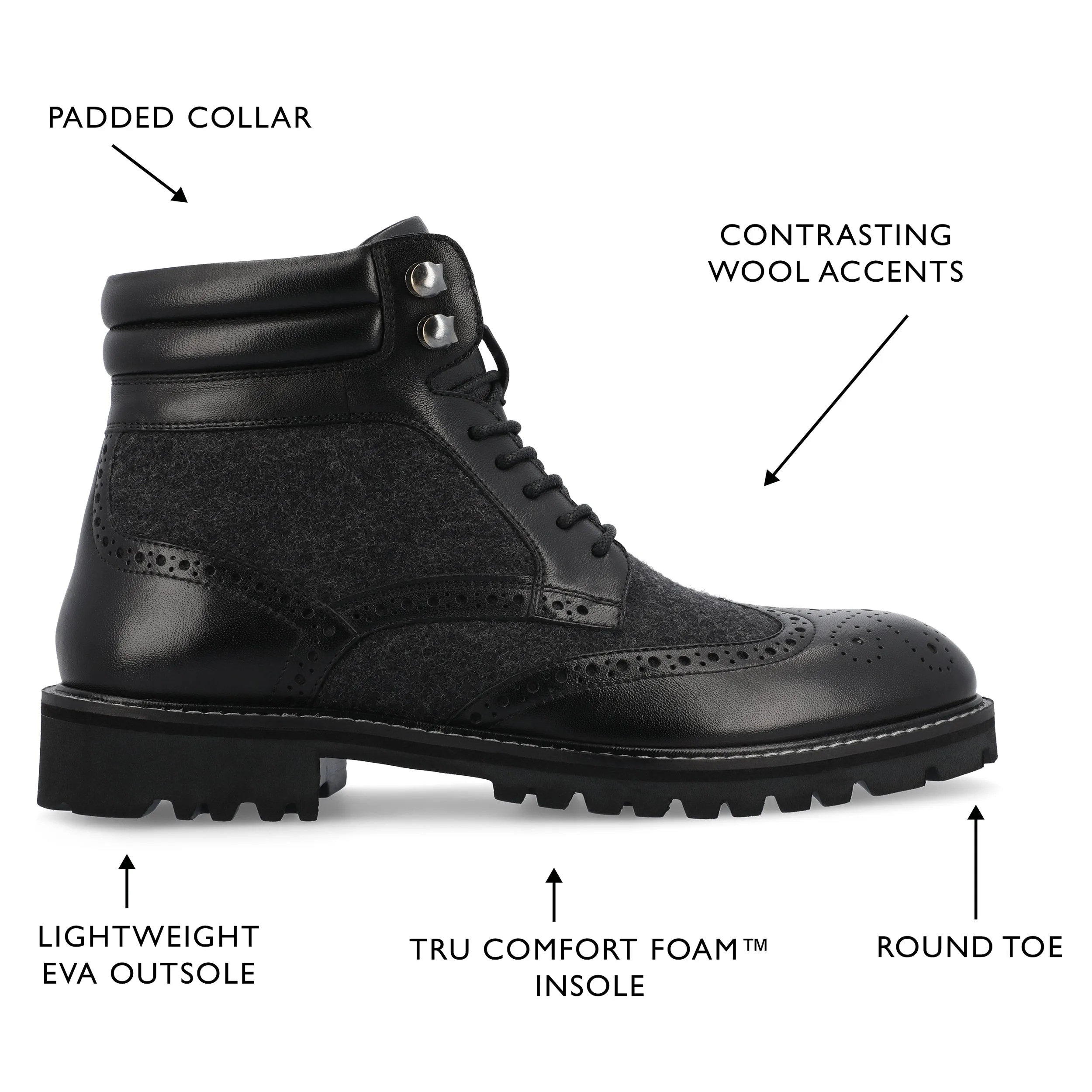 Thomas & Vine Graham Wingtip Ankle Boot