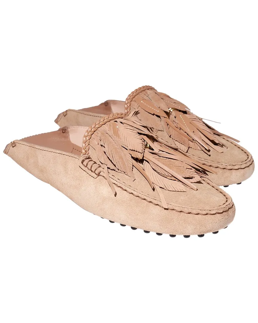 TOD’s Feather Suede Loafer