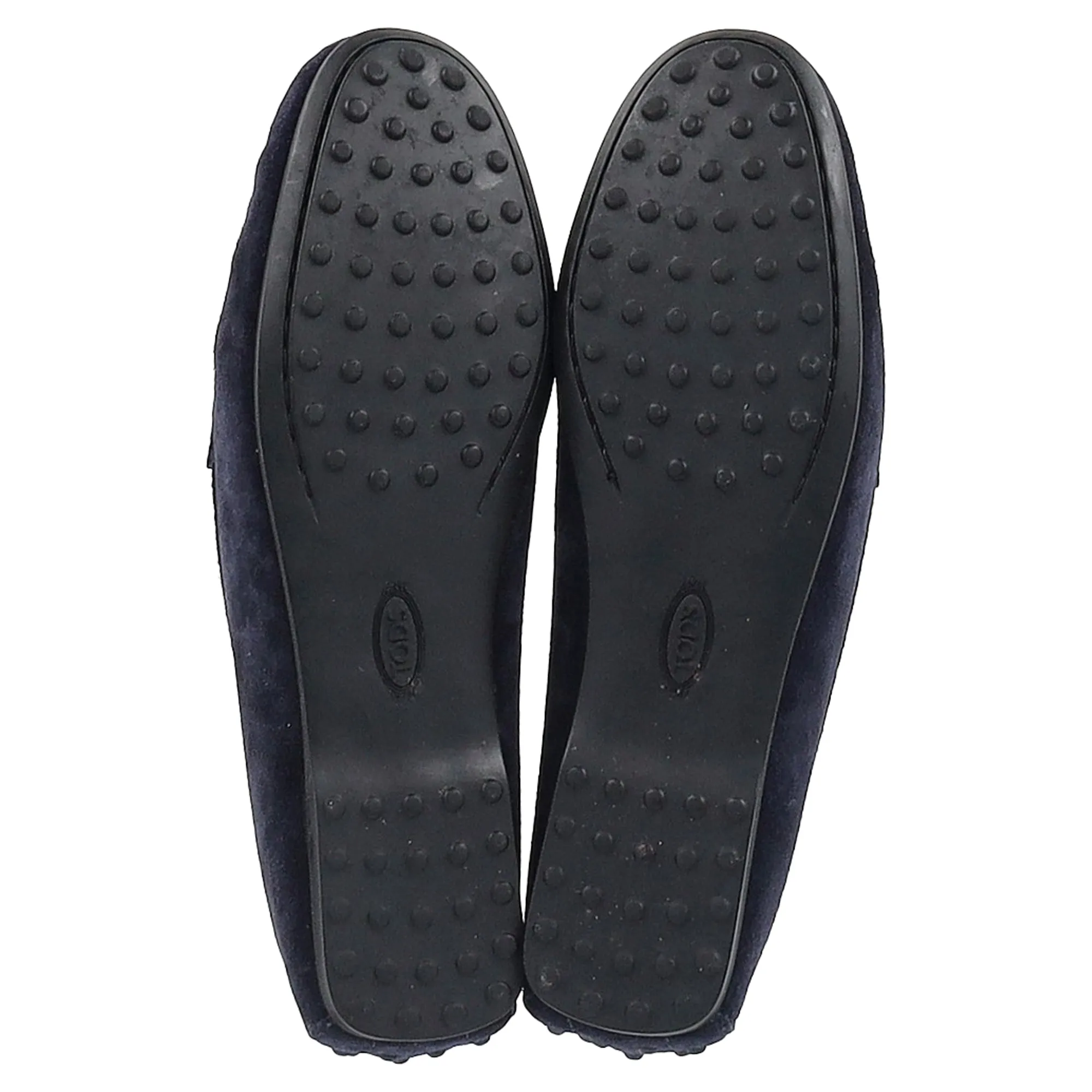 Tod's Gommino Loafers in Navy Blue Suede