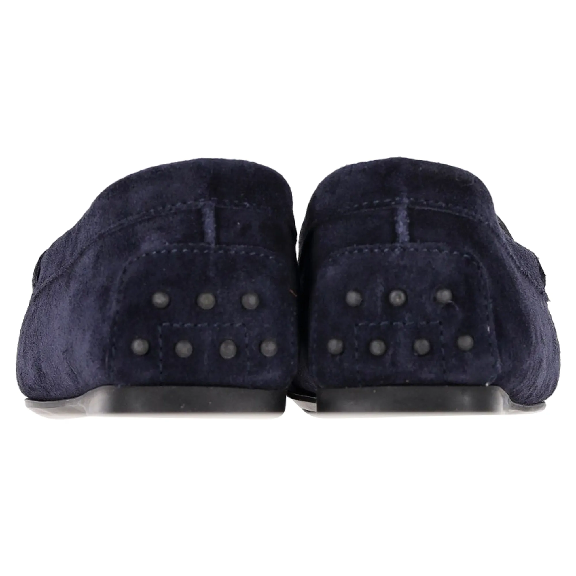 Tod's Gommino Loafers in Navy Blue Suede