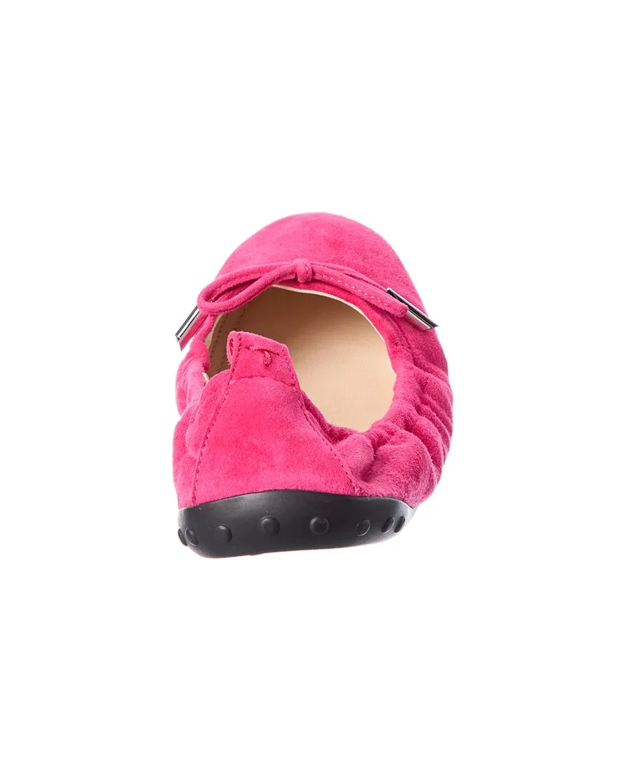 TODs Gommino Suede Ballerina Flat