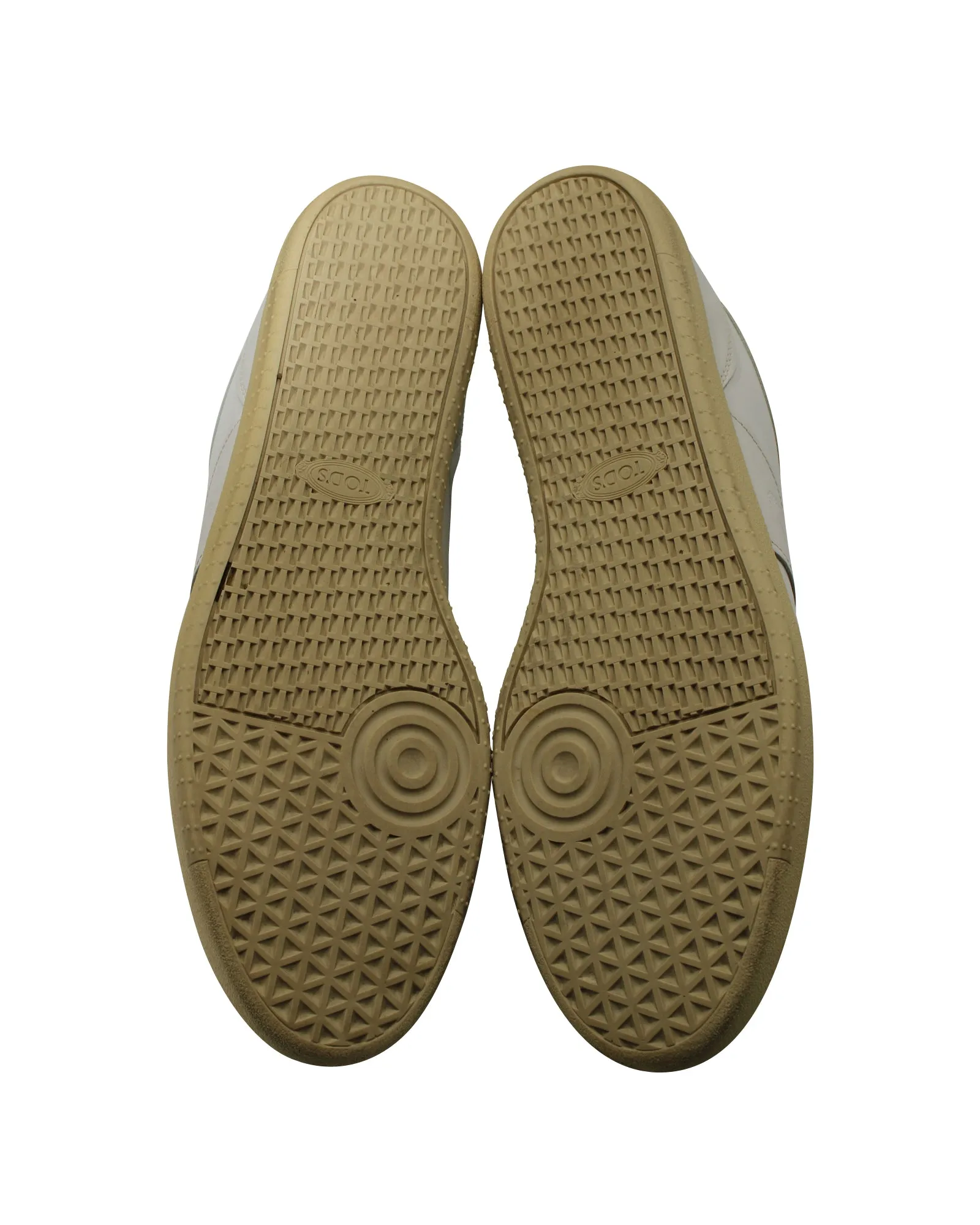Tod's Tabs Low Top Sneakers in White Leather
