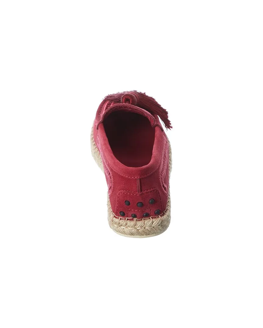 TODs Tassel Suede Loafer