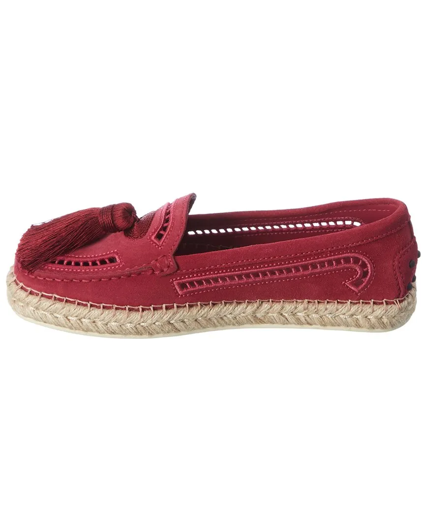 TODs Tassel Suede Loafer