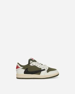 Travis Scott Air Jordan 1 Low (PS) Sneakers Medium Olive