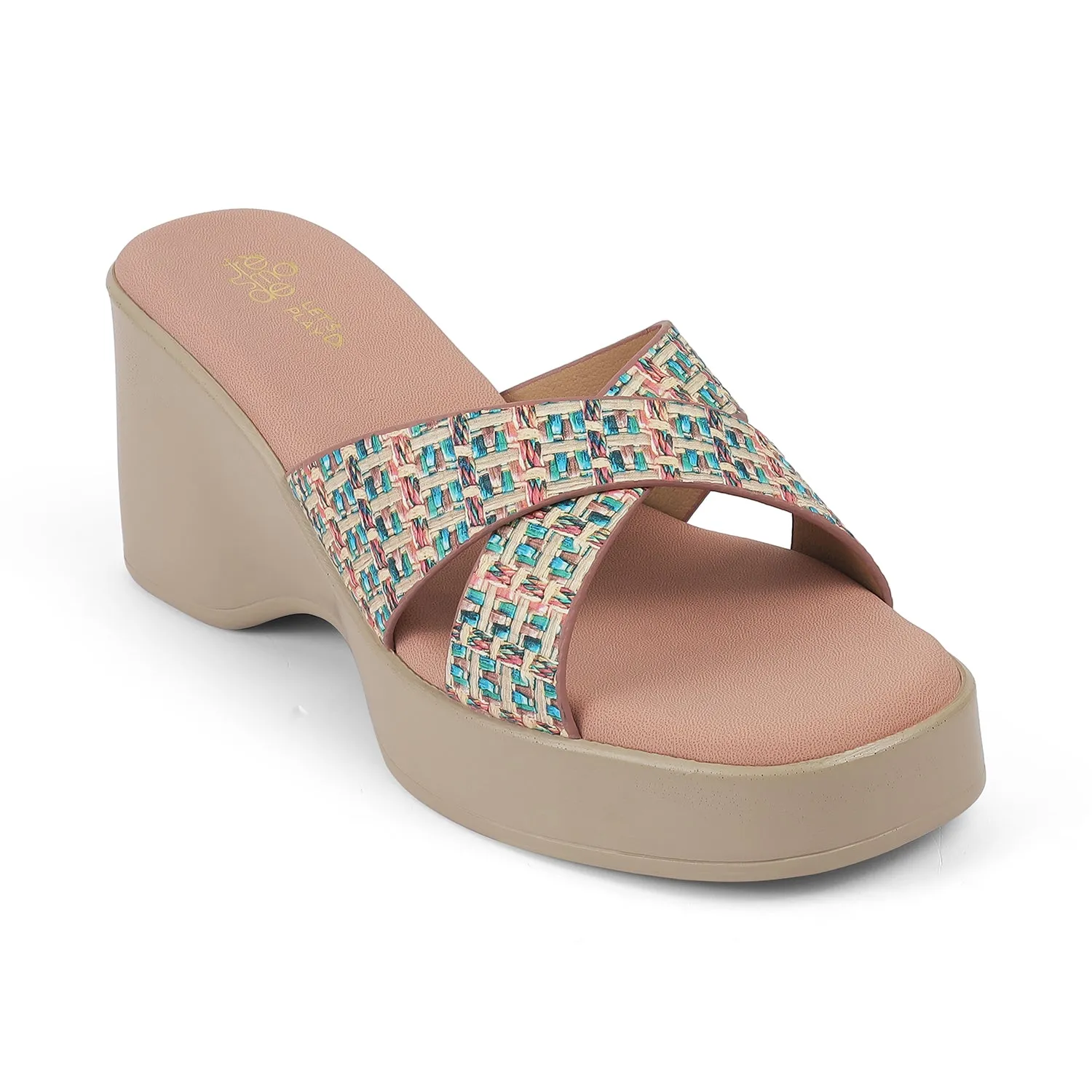 Tresmode Morio Pink Women's Dress Heel Sandals