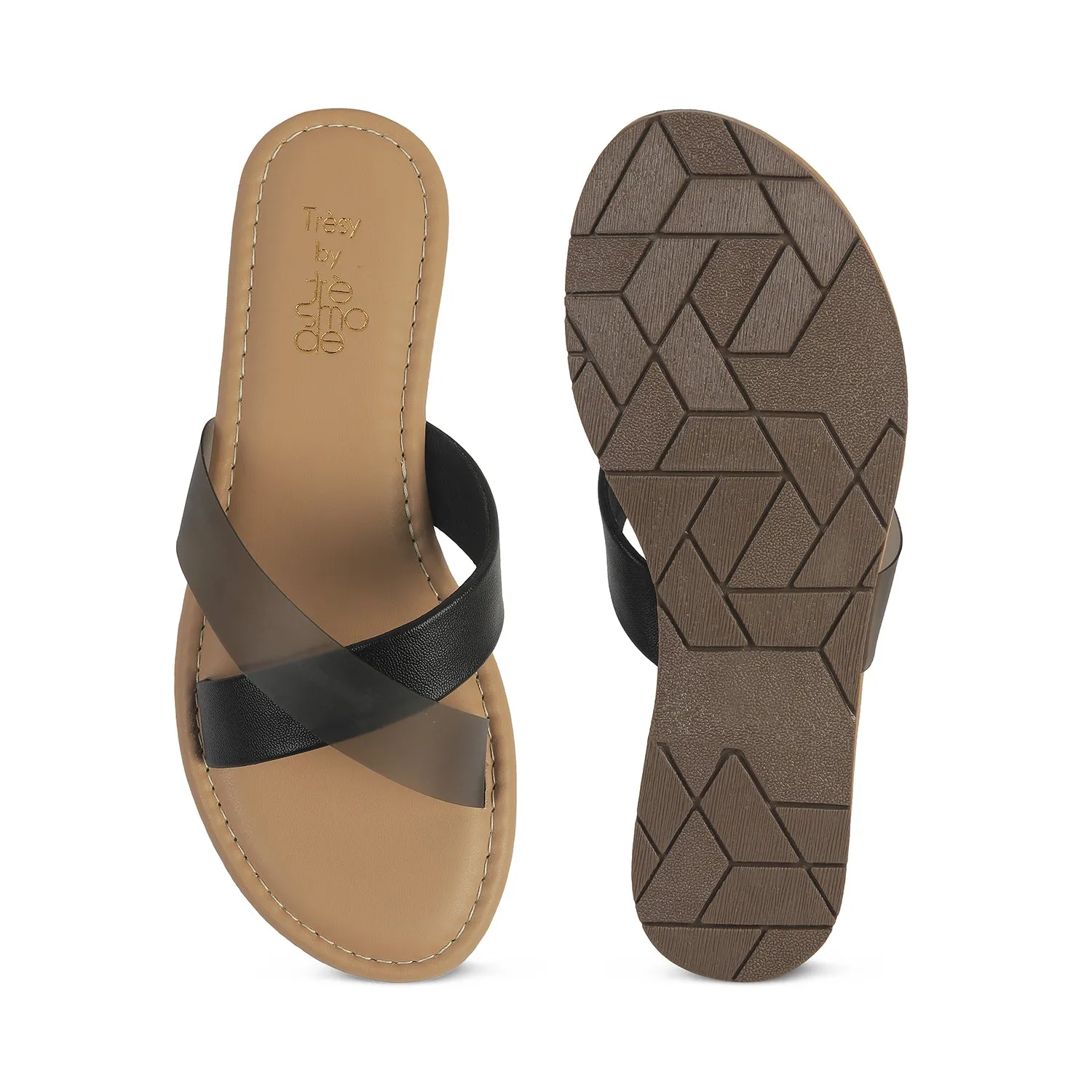 Tresmode Nion TMM2 Black Women's Casual Flats