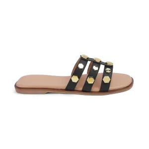 Tresmode Slip Black Women's Dress Flats