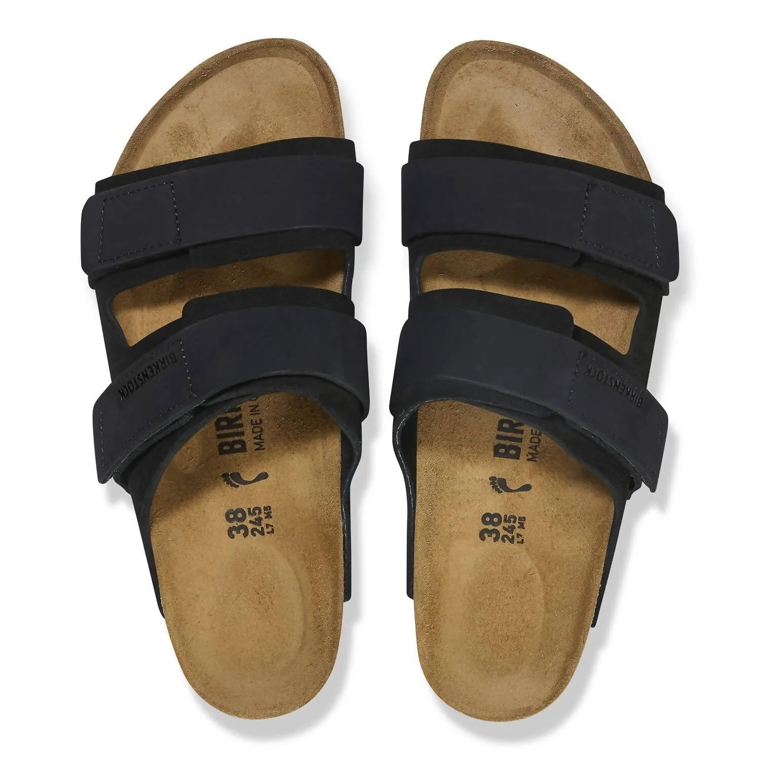 Unisex Uji Sandal In Black Suede