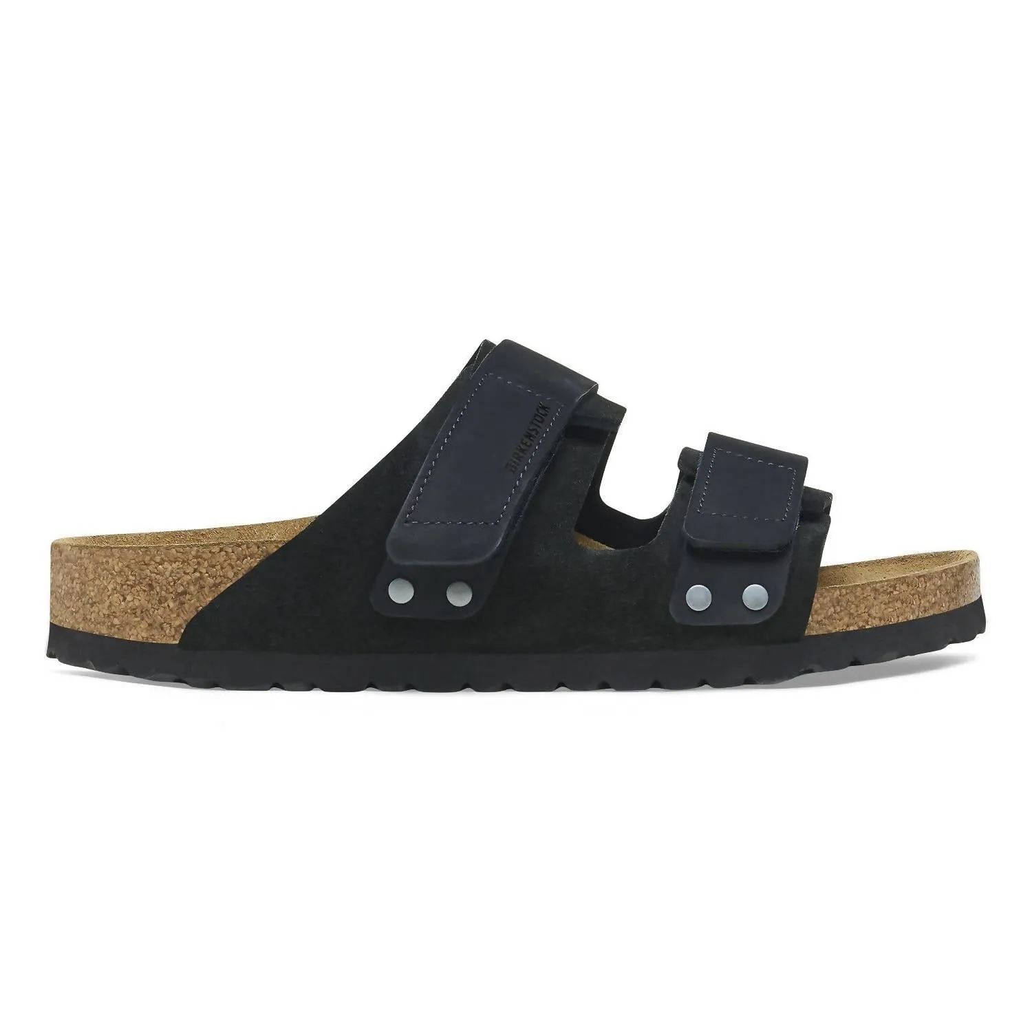 Unisex Uji Sandal In Black Suede