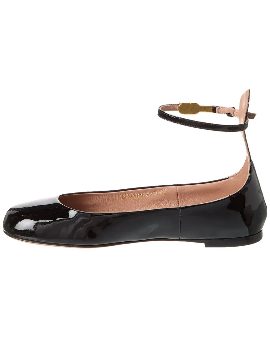 Valentino Tan Go Patent Flat