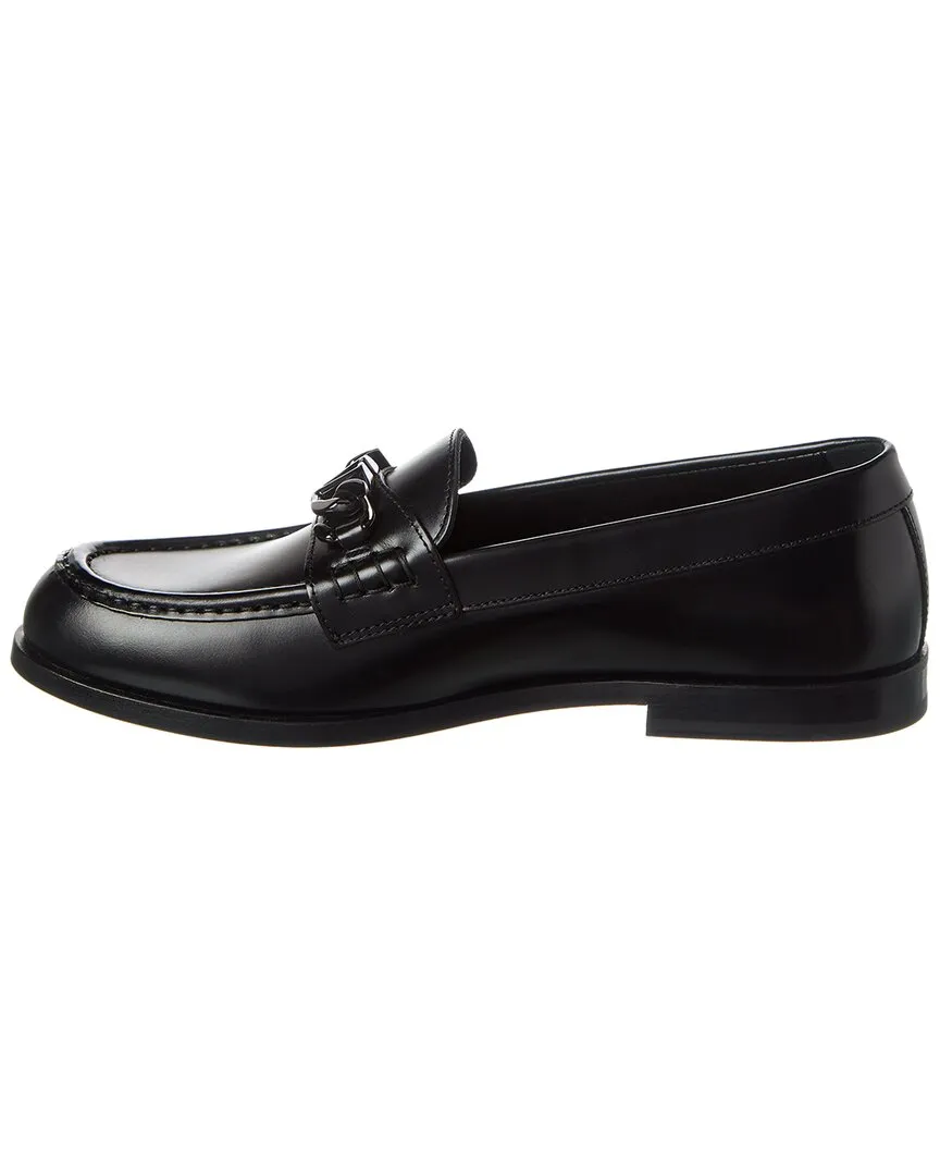 Valentino VLogo Chain Leather Loafer