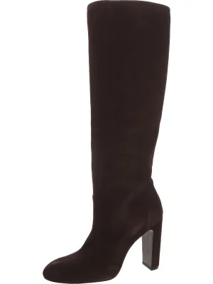Vida 100 Knee-High Boot Womens Suede Block Heel Knee-High Boots