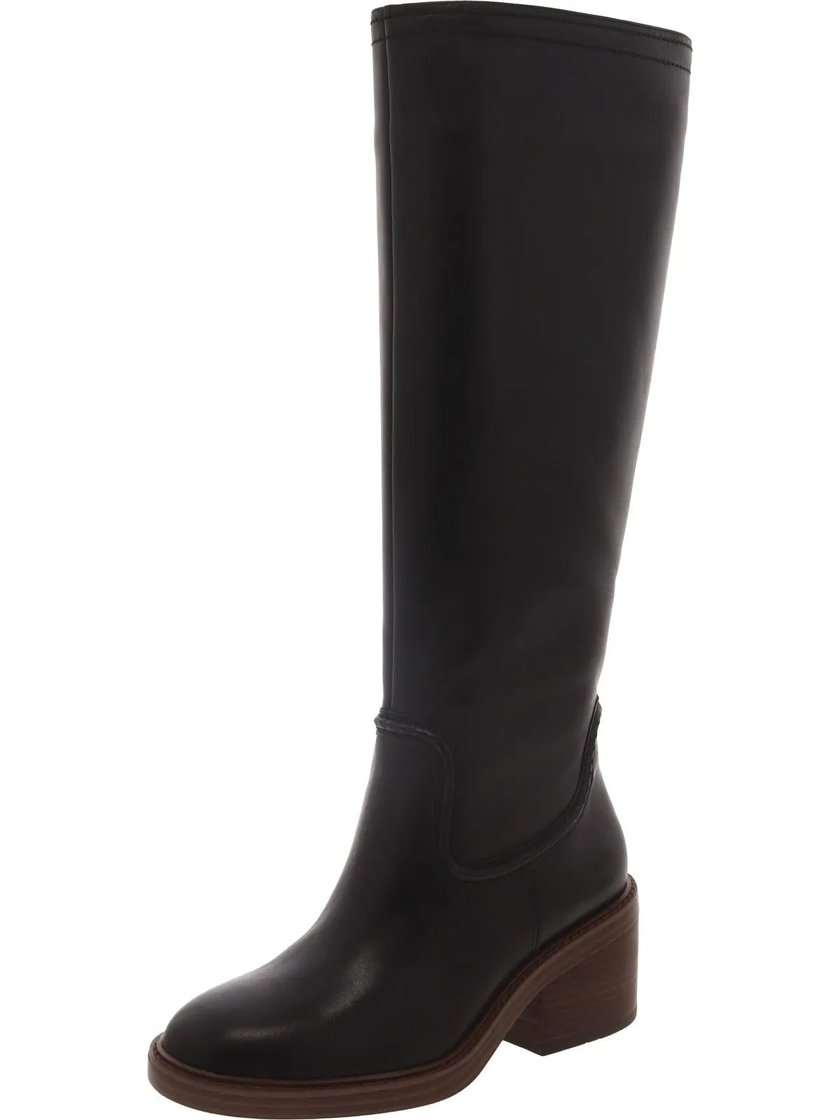 Vulianna 2 Womens Leather Wide Calf Knee-High Boots