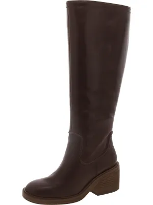 Vulianna 2 Womens Leather Wide Calf Knee-High Boots