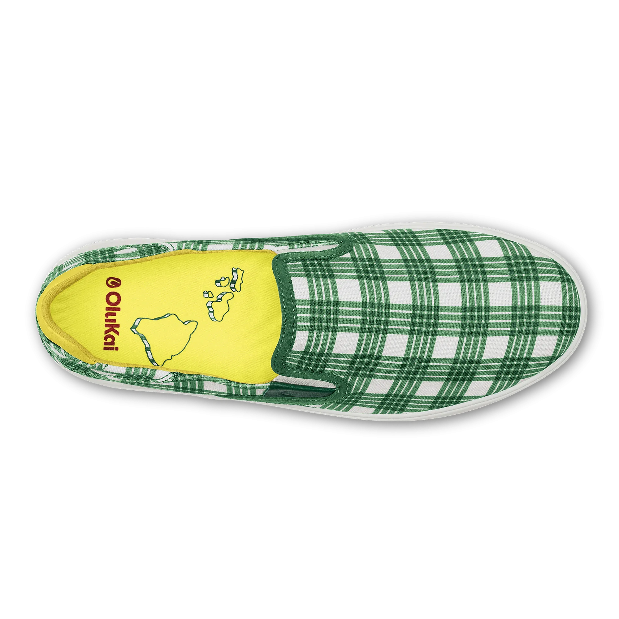 Wai‘alae Slip On - Medium Green / Bright White