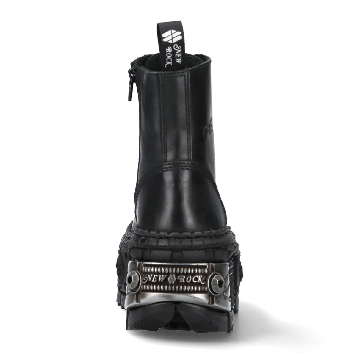 WALL083C-S4 Boots Leather Platform Gothic