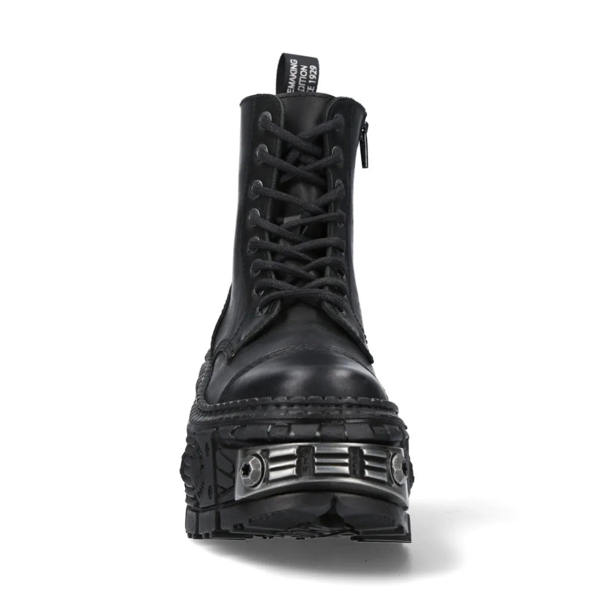 WALL083C-S4 Boots Leather Platform Gothic