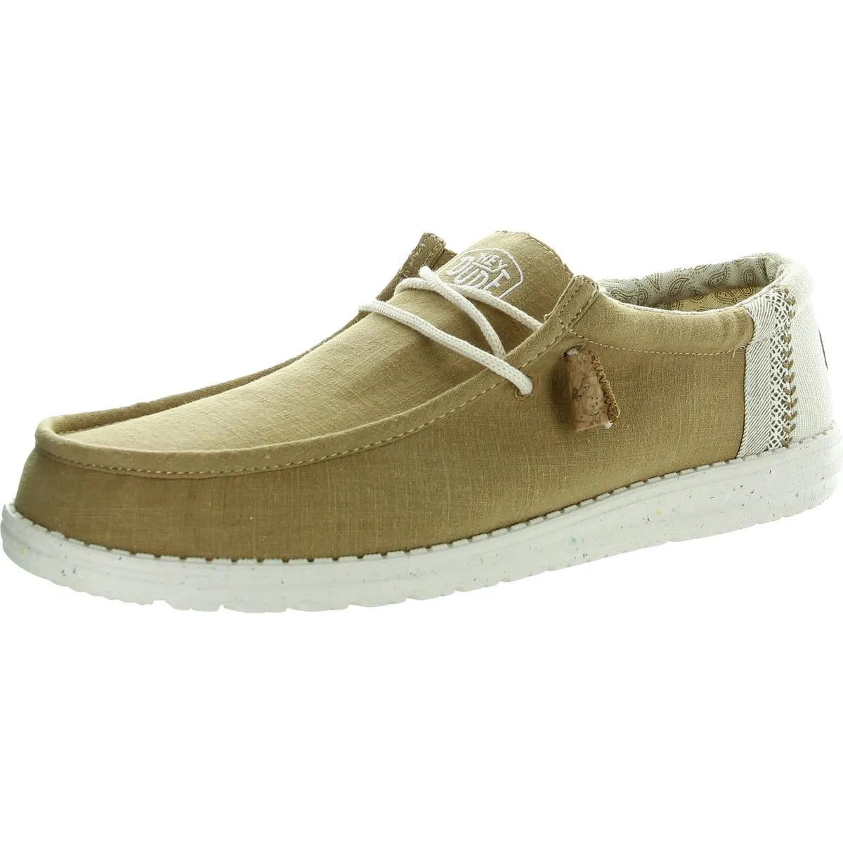 Wally Break Stitch Mens Mixed Media Lifestyle Slip-On Shoes