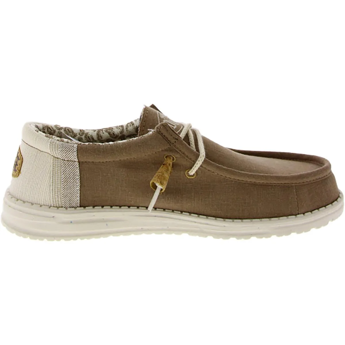 Wally Break Stitch Mens Mixed Media Lifestyle Slip-On Shoes