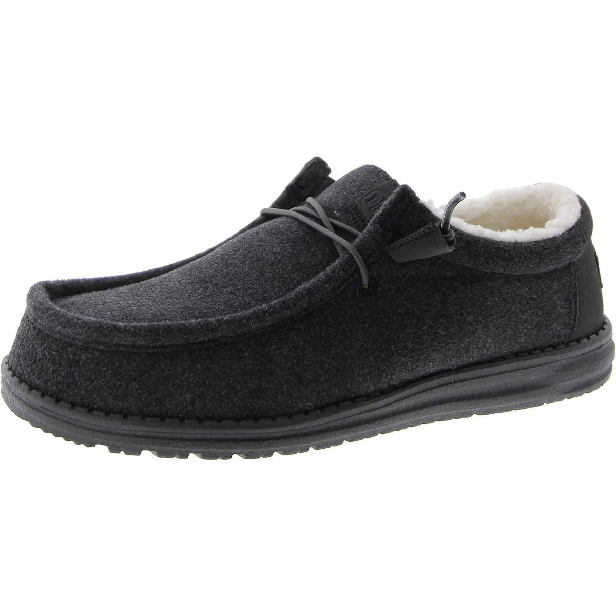 Wendy Warmth Womens Faux Fur Lined Slip-On Loafers
