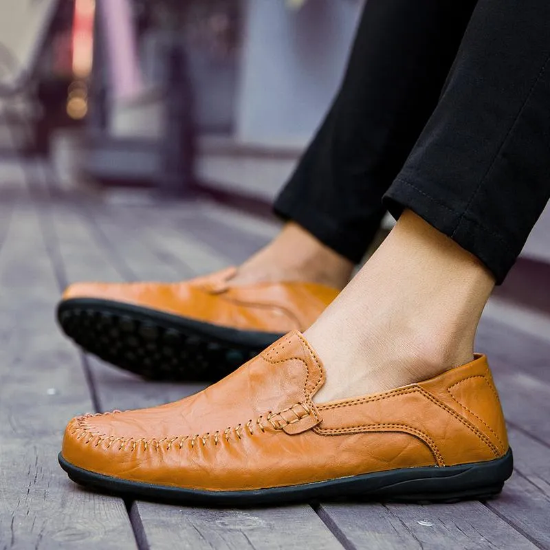 West Louis™ Genuine Leather Comfy Moccasins