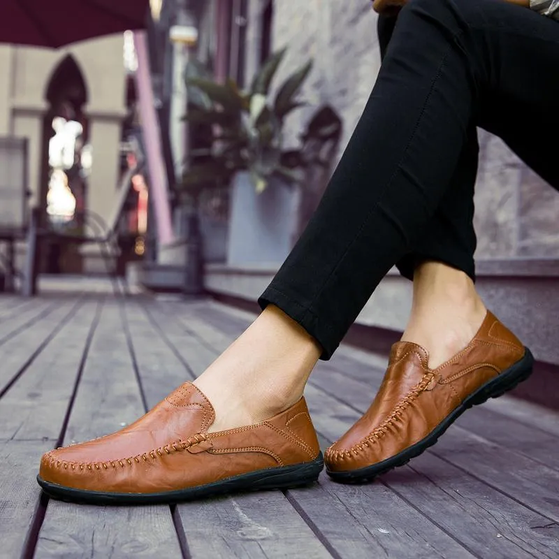 West Louis™ Genuine Leather Comfy Moccasins