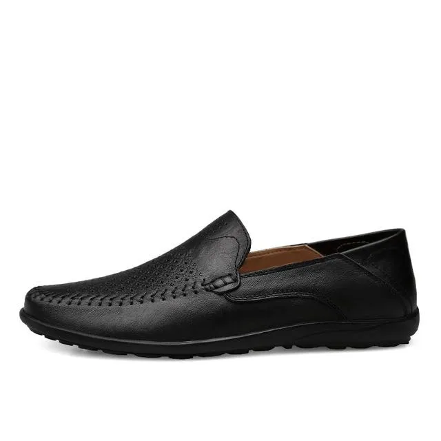 West Louis™ Genuine Leather Comfy Moccasins