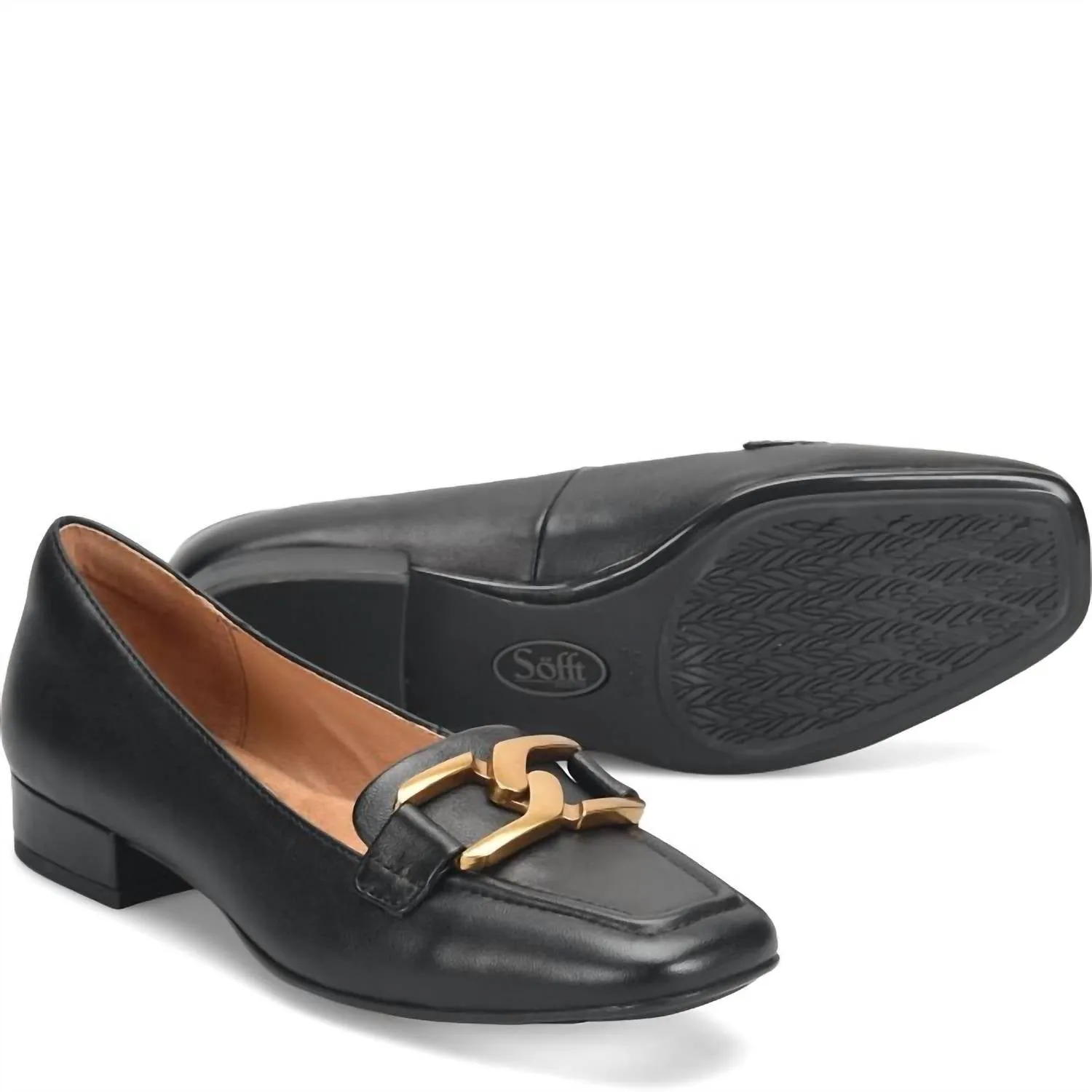 Women Erica Loafer In Black Leather