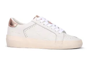 Women Ezra Sneakers In White / Rose Gold