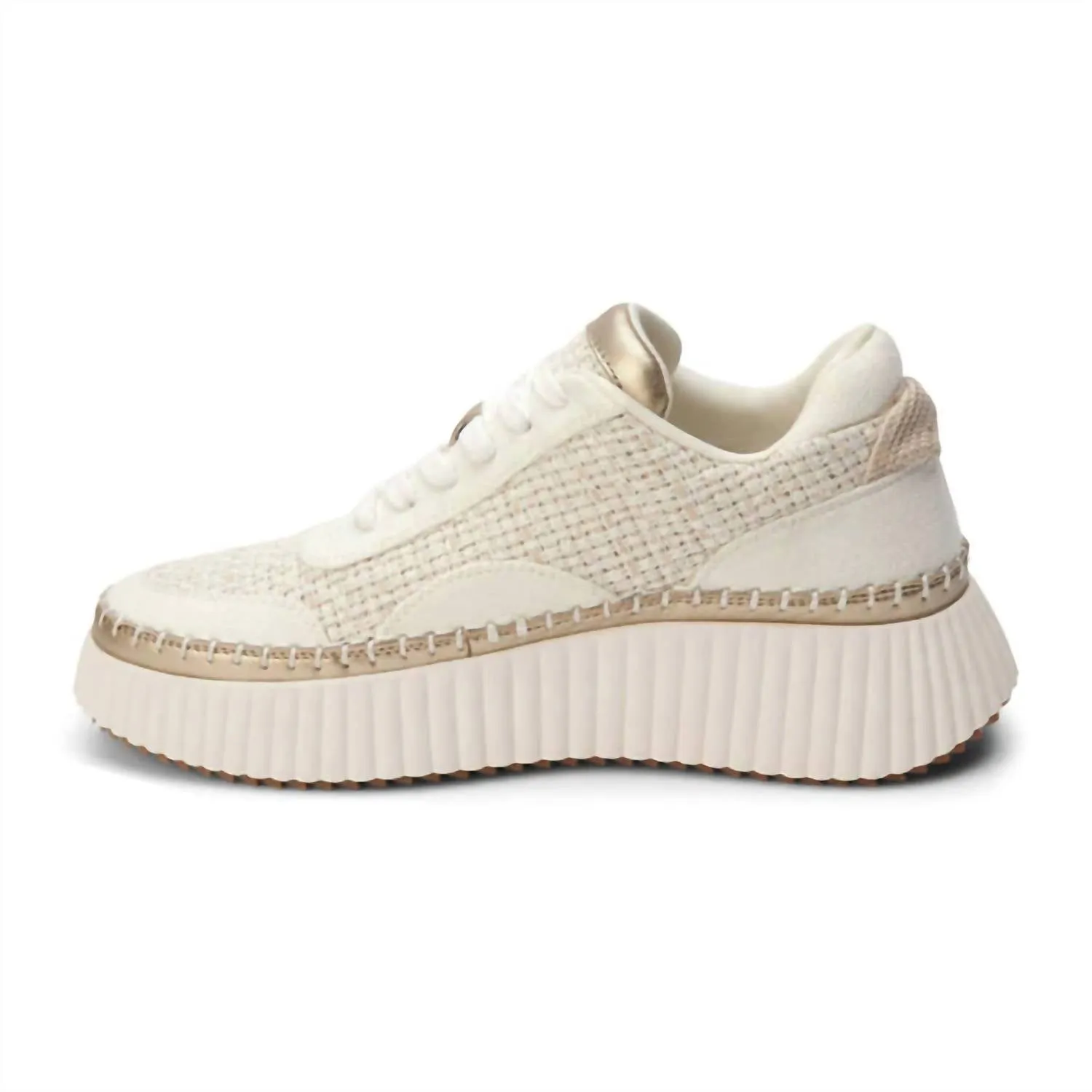 Women Go To Sneakers In Natural Woven