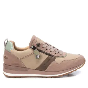 Women's Adjustable Laces Sneakers In Beige