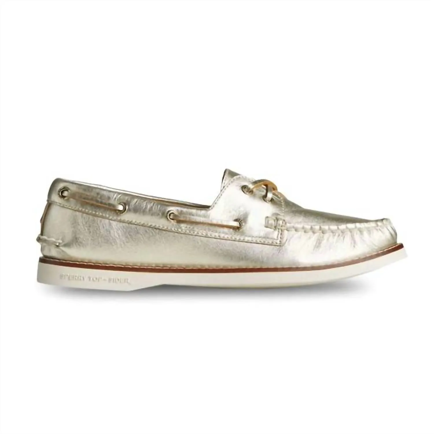 Women's A/o 2-Eye Montana Loafer Shoes In Gold