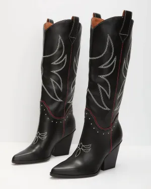 Women's Ashton Western Boot In Black