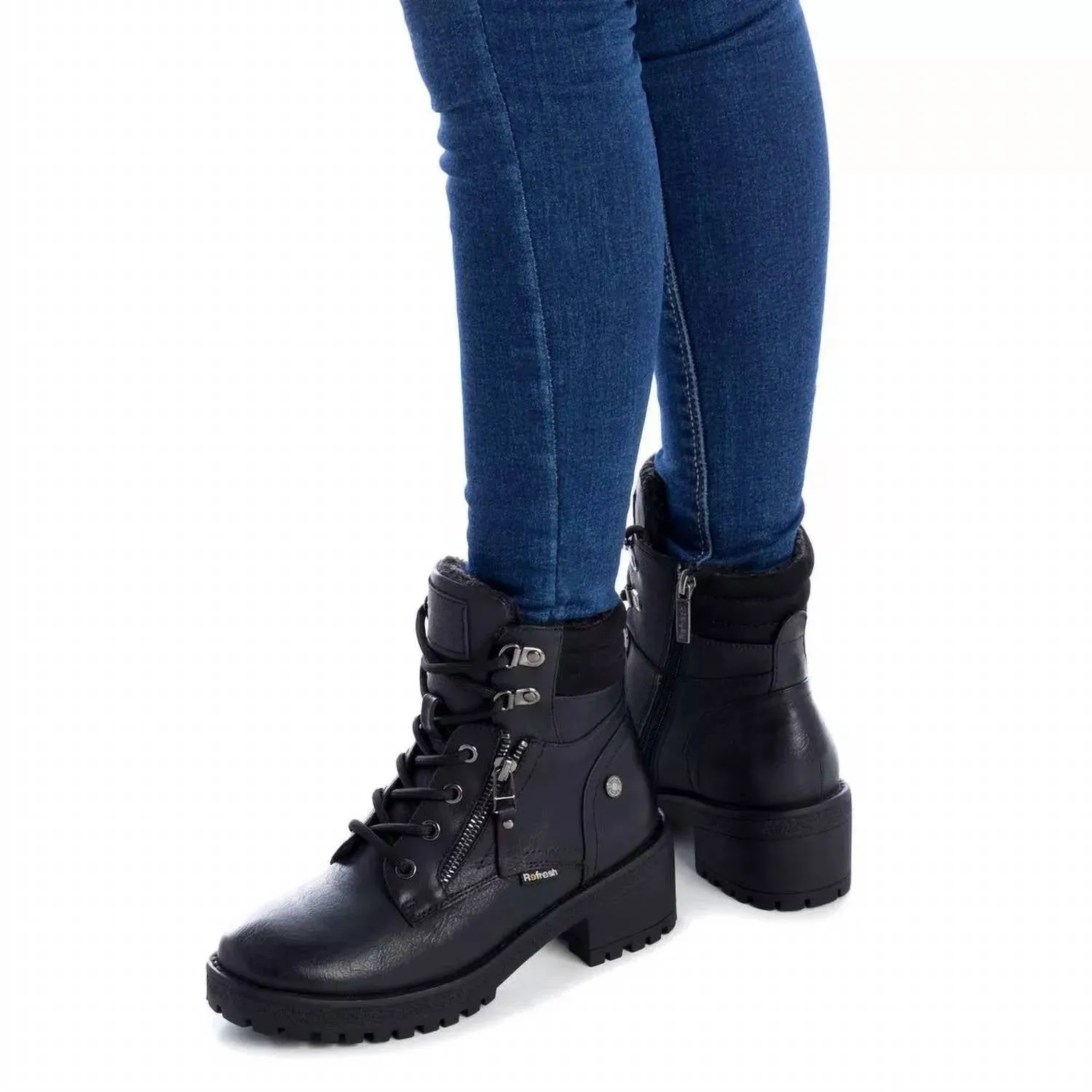 Women's Biker Booties In Black
