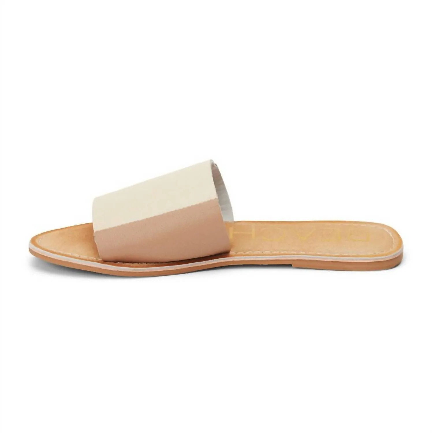 Women's Bonfire Slide Sandal In Ivory/taupe