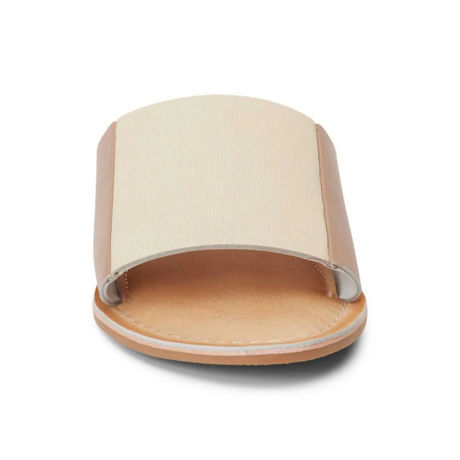 Women's Bonfire Slide Sandal In Ivory/taupe
