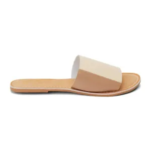 Women's Bonfire Slide Sandal In Ivory/taupe
