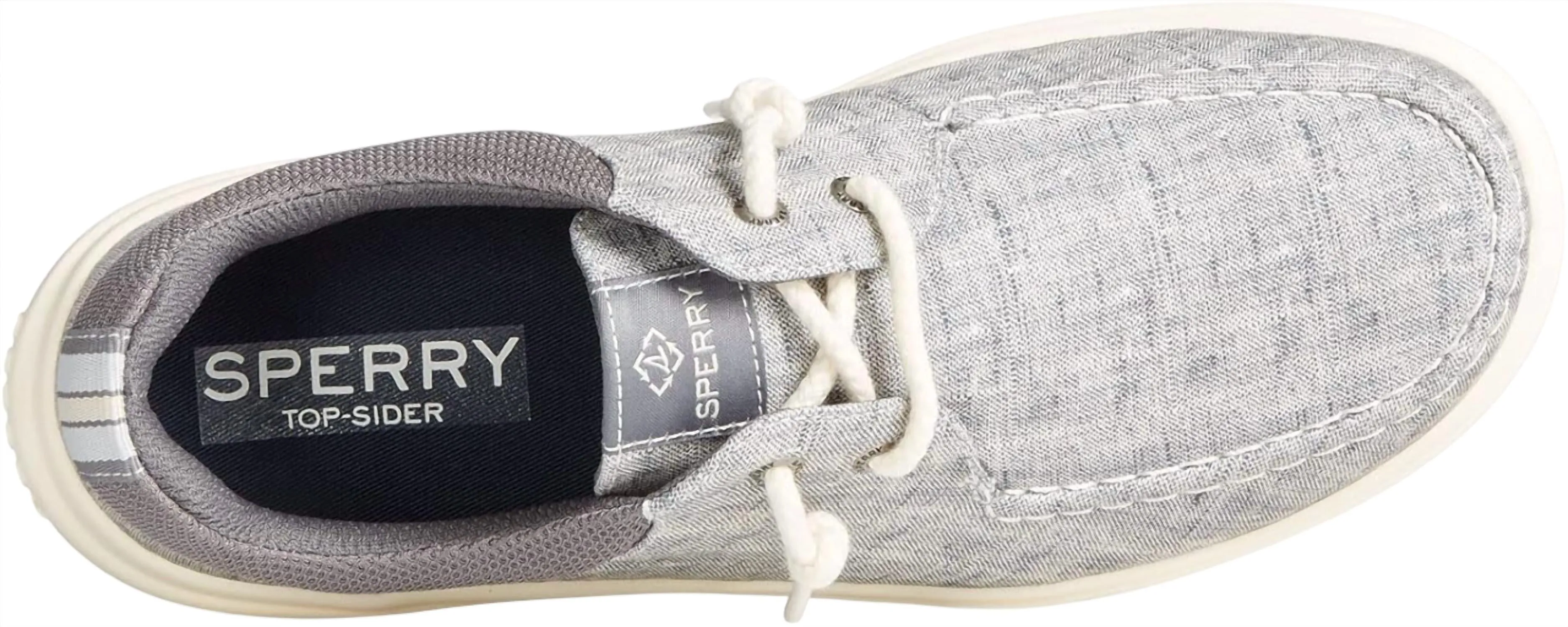 Women's Captain's Moc Boat Shoe In Grey