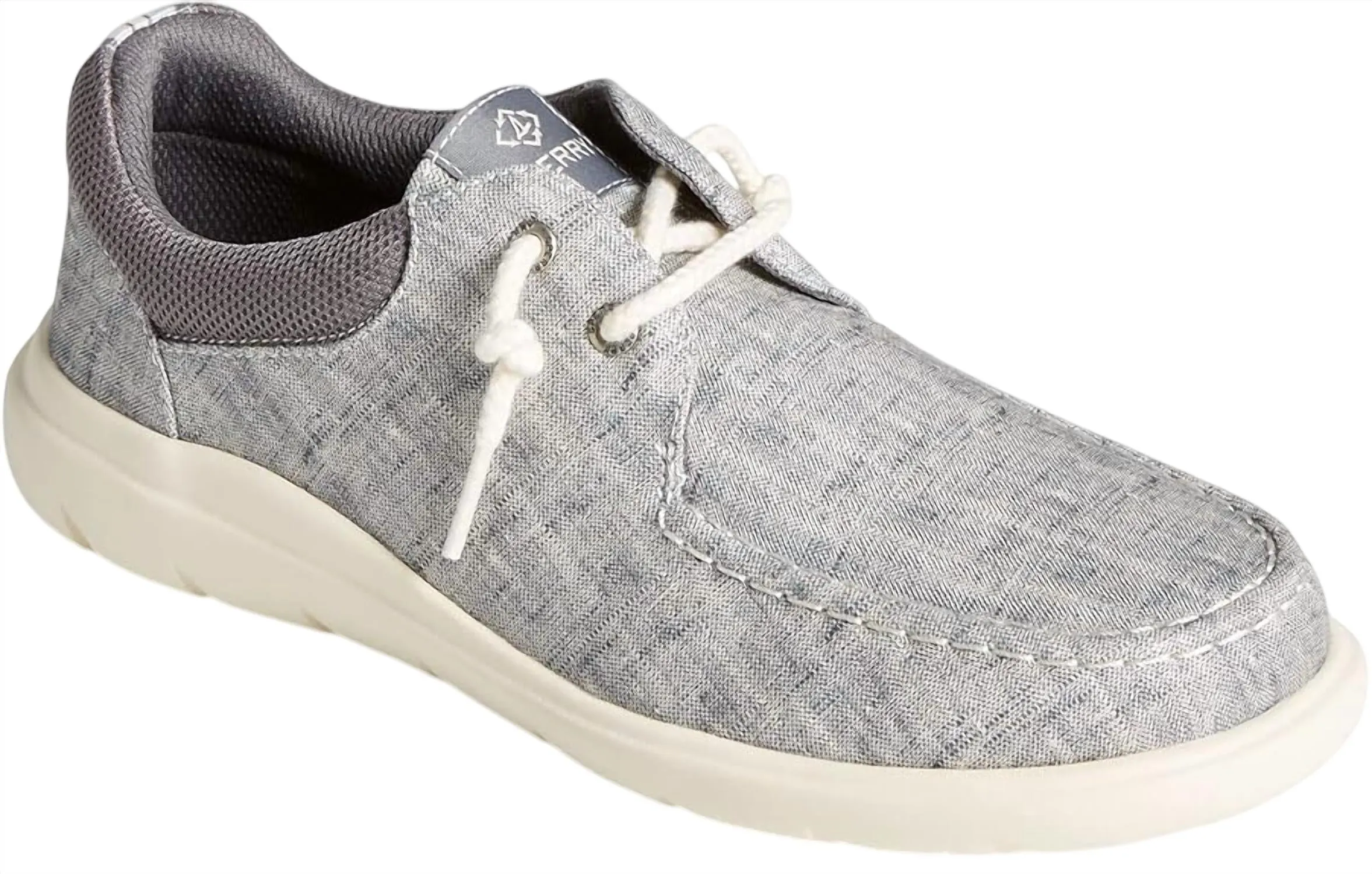 Women's Captain's Moc Boat Shoe In Grey