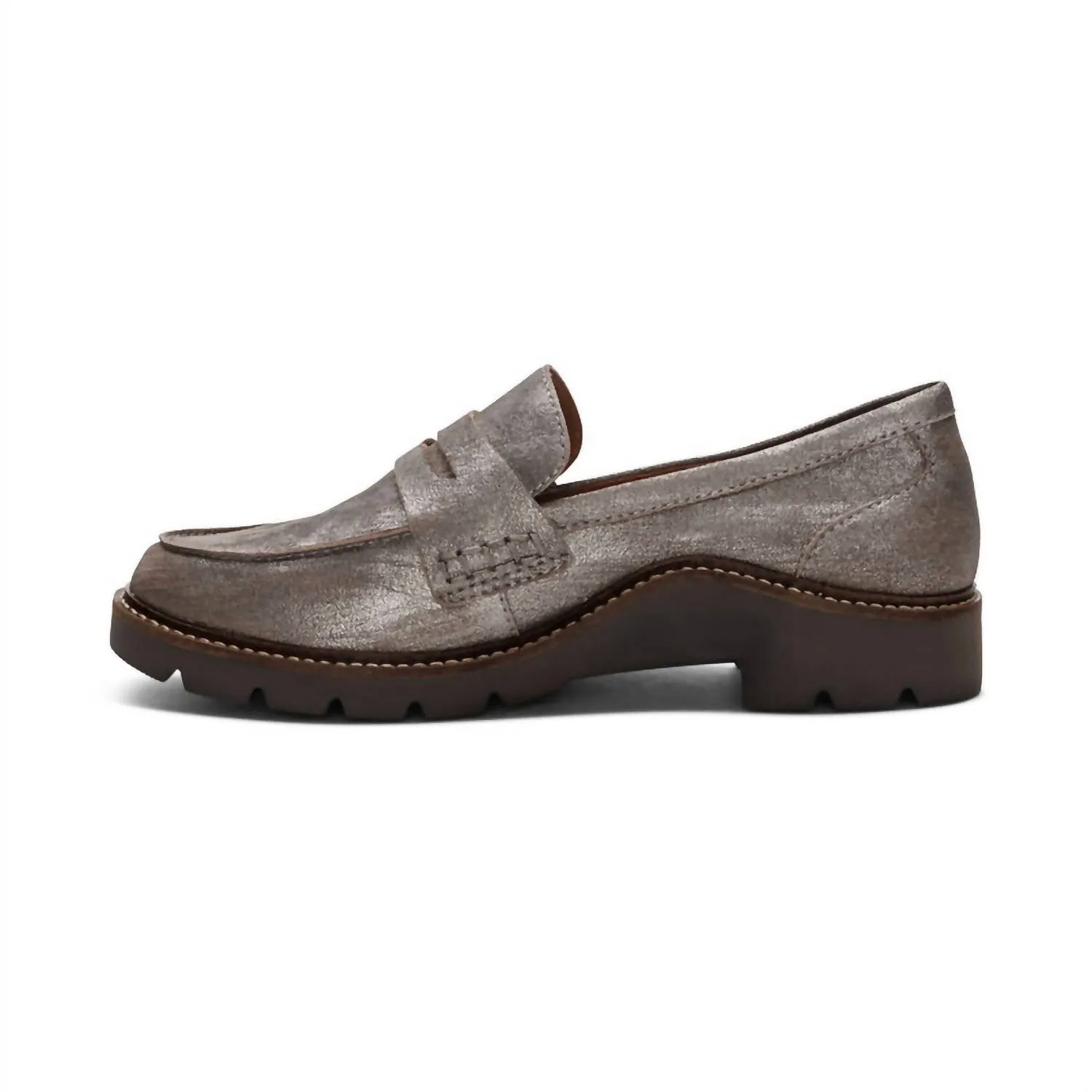 Women's Collette Loafer In Brushed Silver