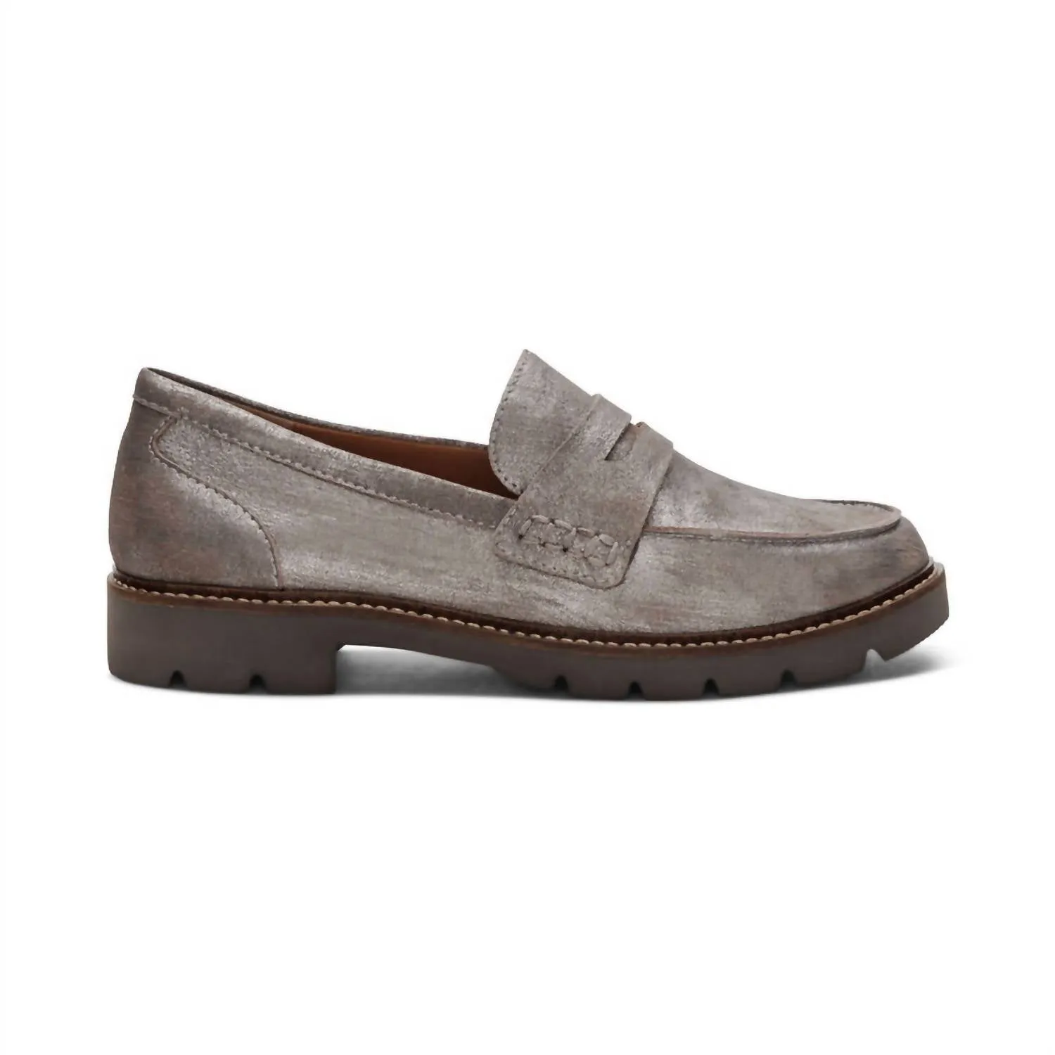 Women's Collette Loafer In Brushed Silver