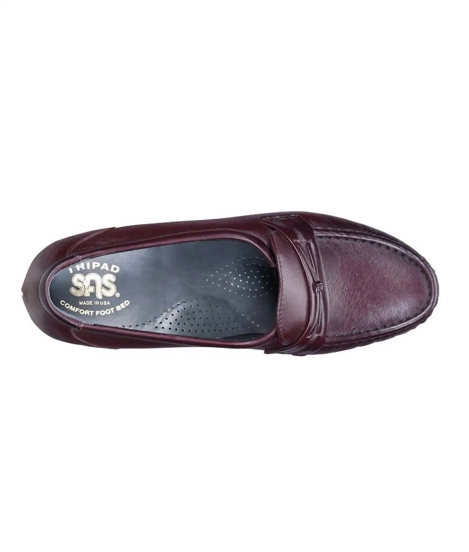 Women's Easier Slip On Loafer - Medium In Antique Wine