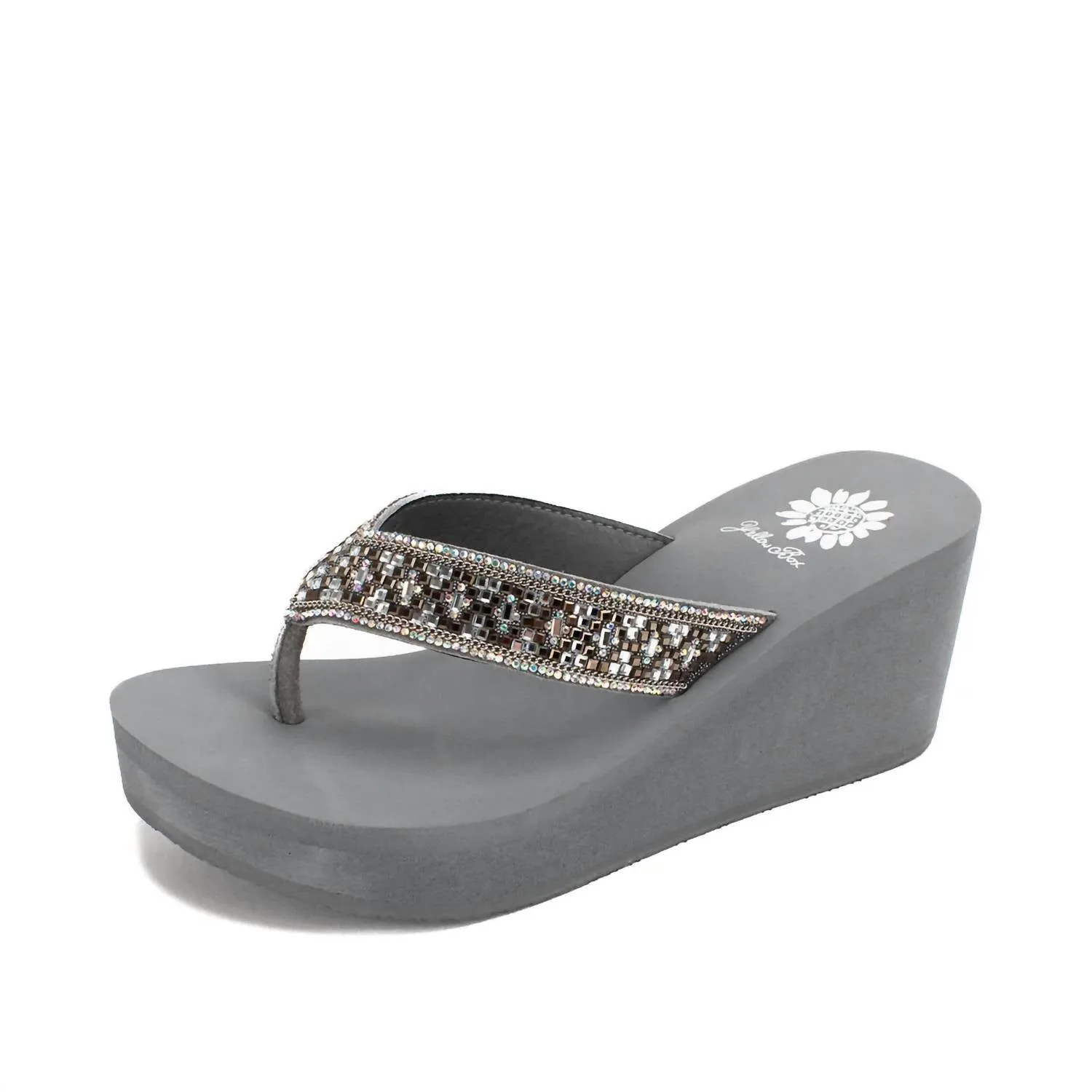 Women's Etta Wedge Sandal In Grey