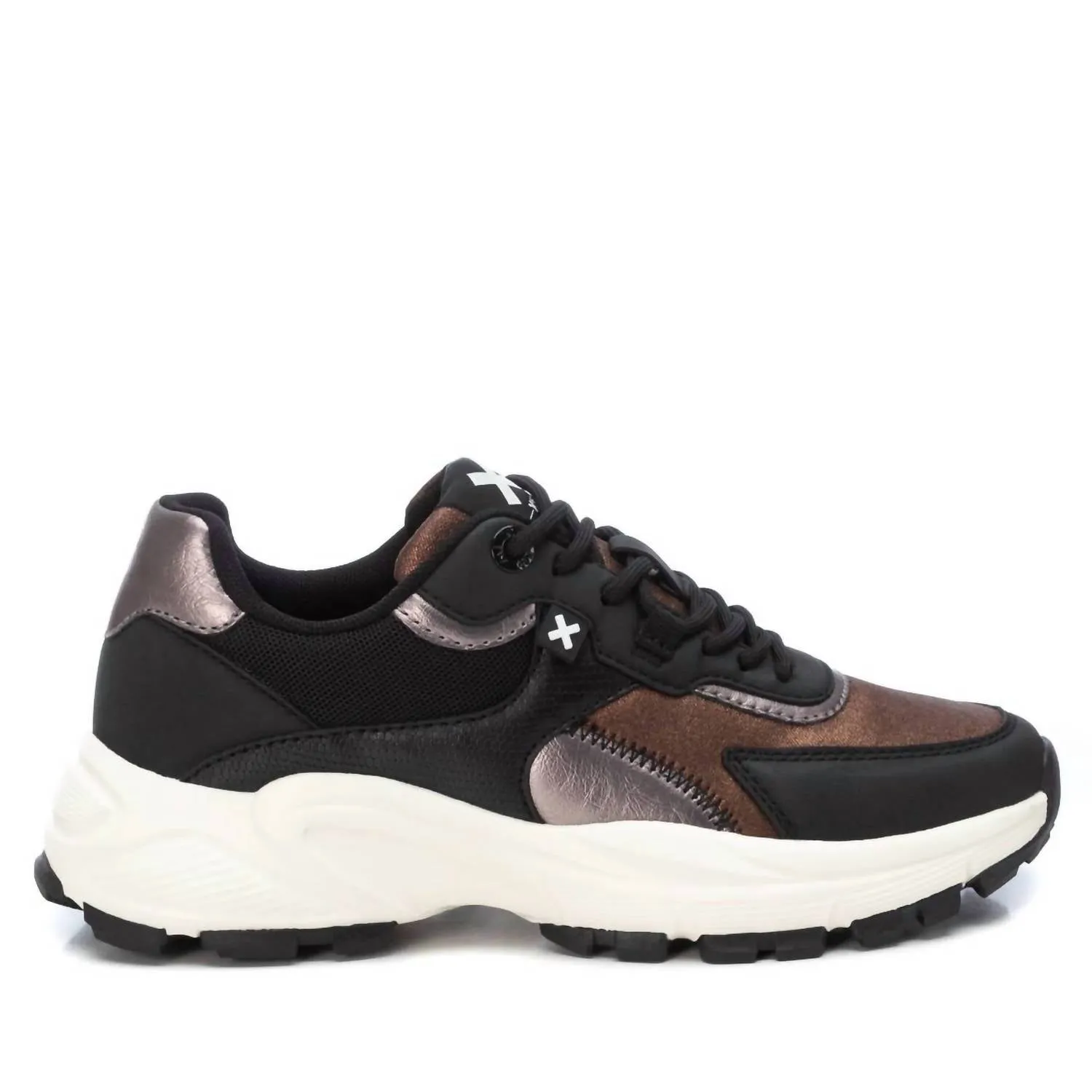 Women's Lace Closure Sneakers In Lead