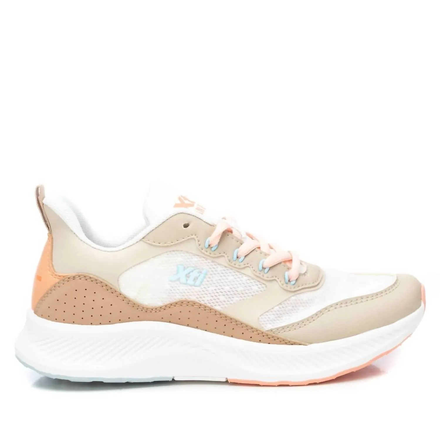 Women's Lace-Up Sneakers In Beige