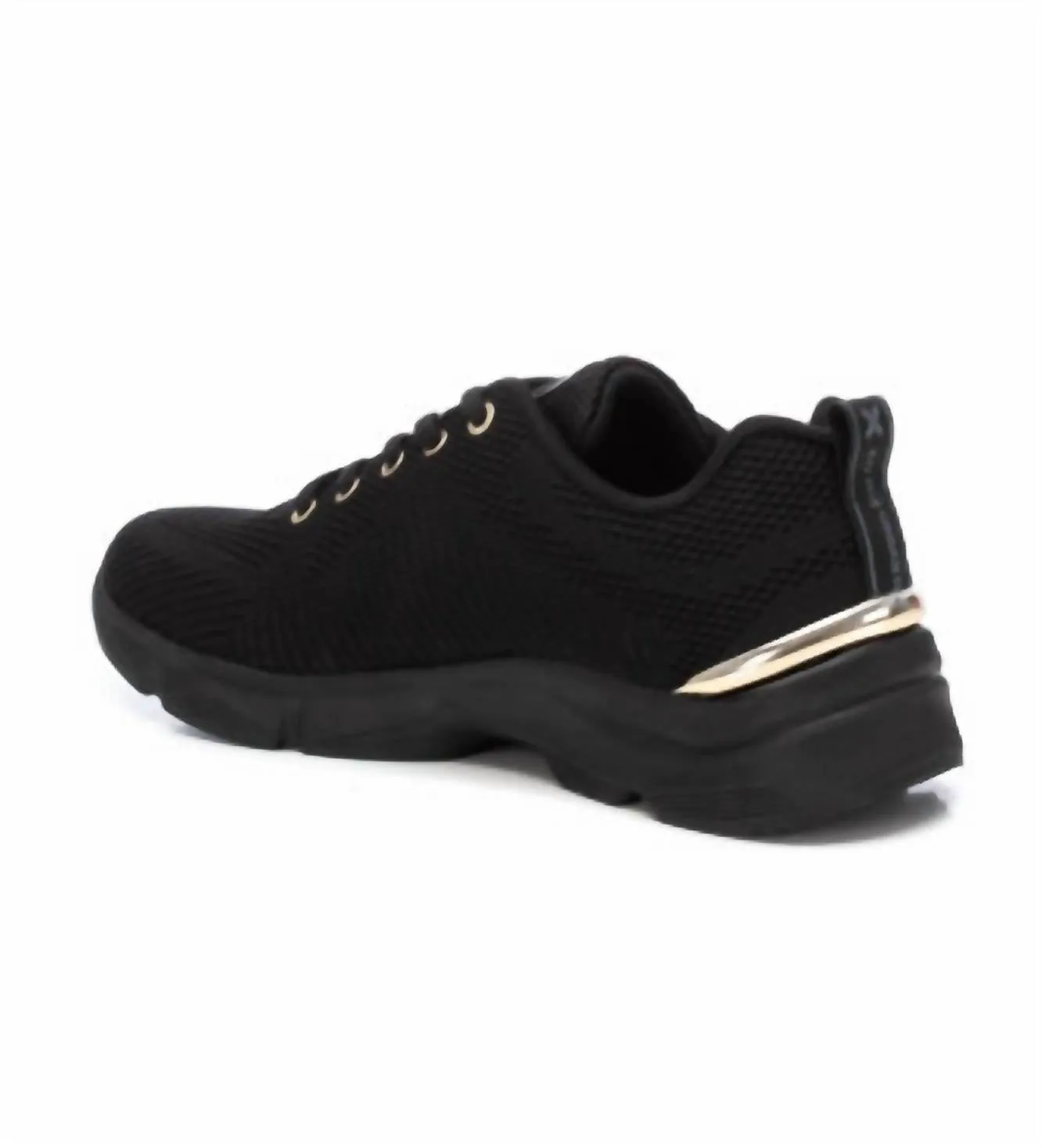 Women's Lace-Up Sneakers In Black