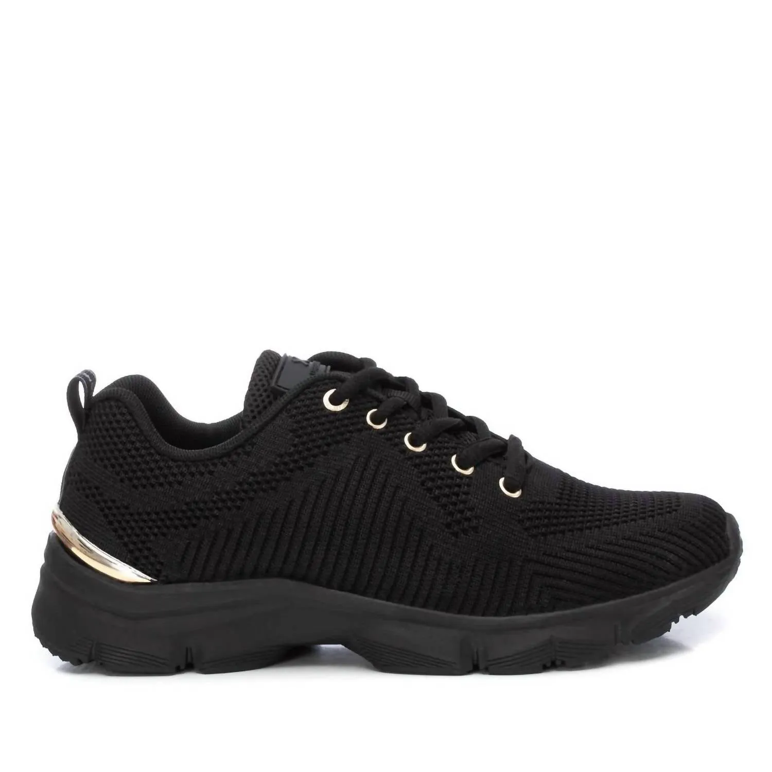 Women's Lace-Up Sneakers In Black