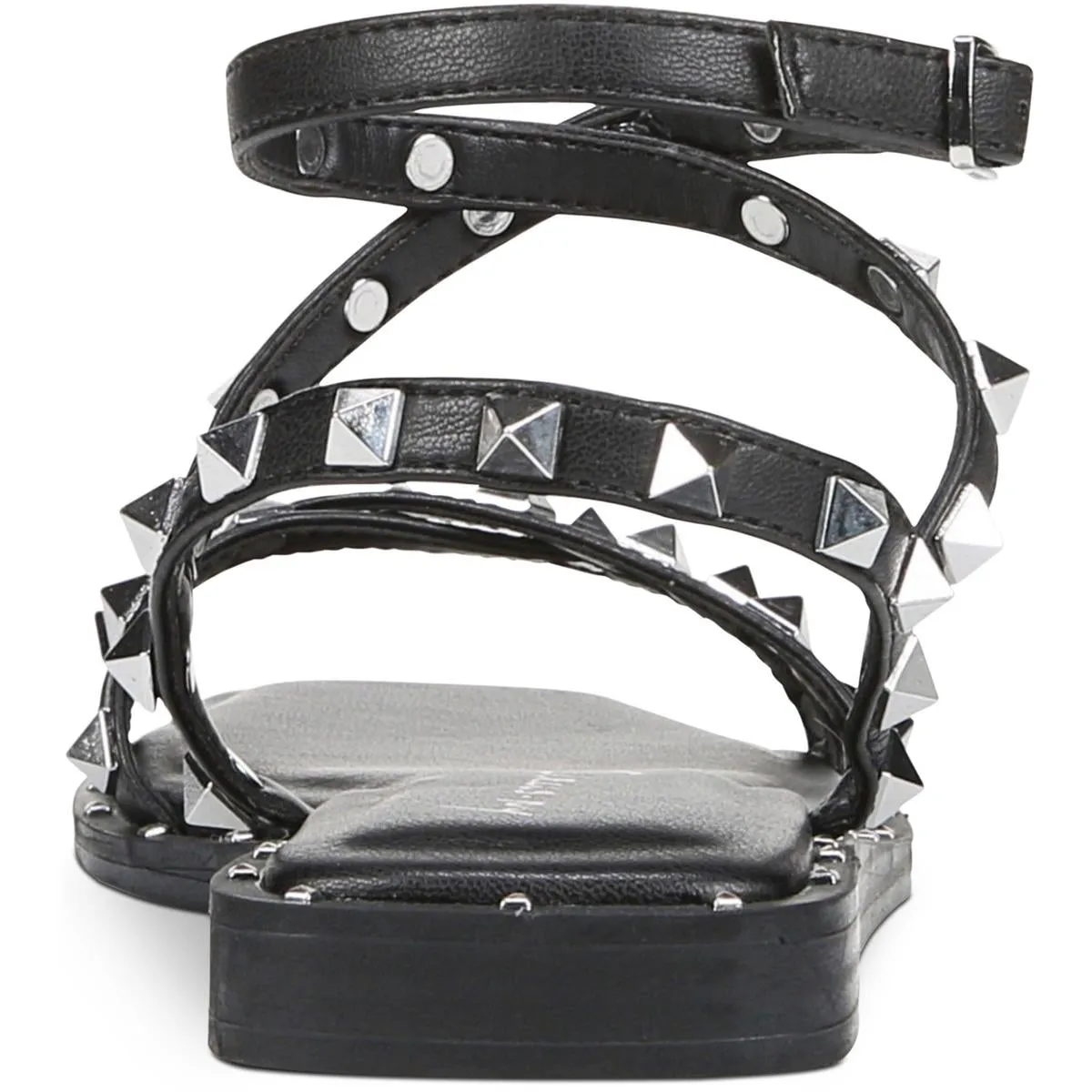 Womens Leather Embellished Slingback Sandals